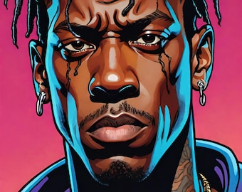 Travis Scott Digitale Kunst