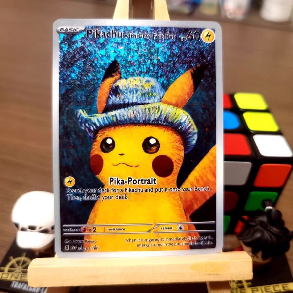 Promo Van Gogh Pikachu, bonnet de Noel Pikachu, Mona Lisa Pikachu, cartes pokemon proxy personnalisées faites main, ACHETEZ-EN 3, OBTENEZ-EN 1 GRATUITEMENT ! Envoyez-moi un message pour lequel !