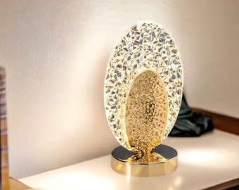 Shell Shape Crystal Table Lamp | Living Room Room Creative Table Lamp | Housewarming Gifts | Bedside Lamp | Desk Decor Lamp | Modern Lamp
