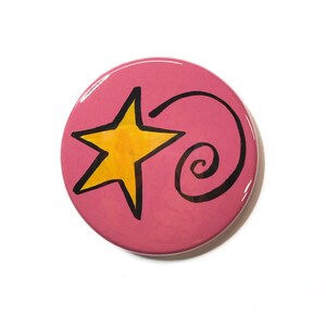 Shooting Star Magnet, Pin Back Button, or Pocket Mirror