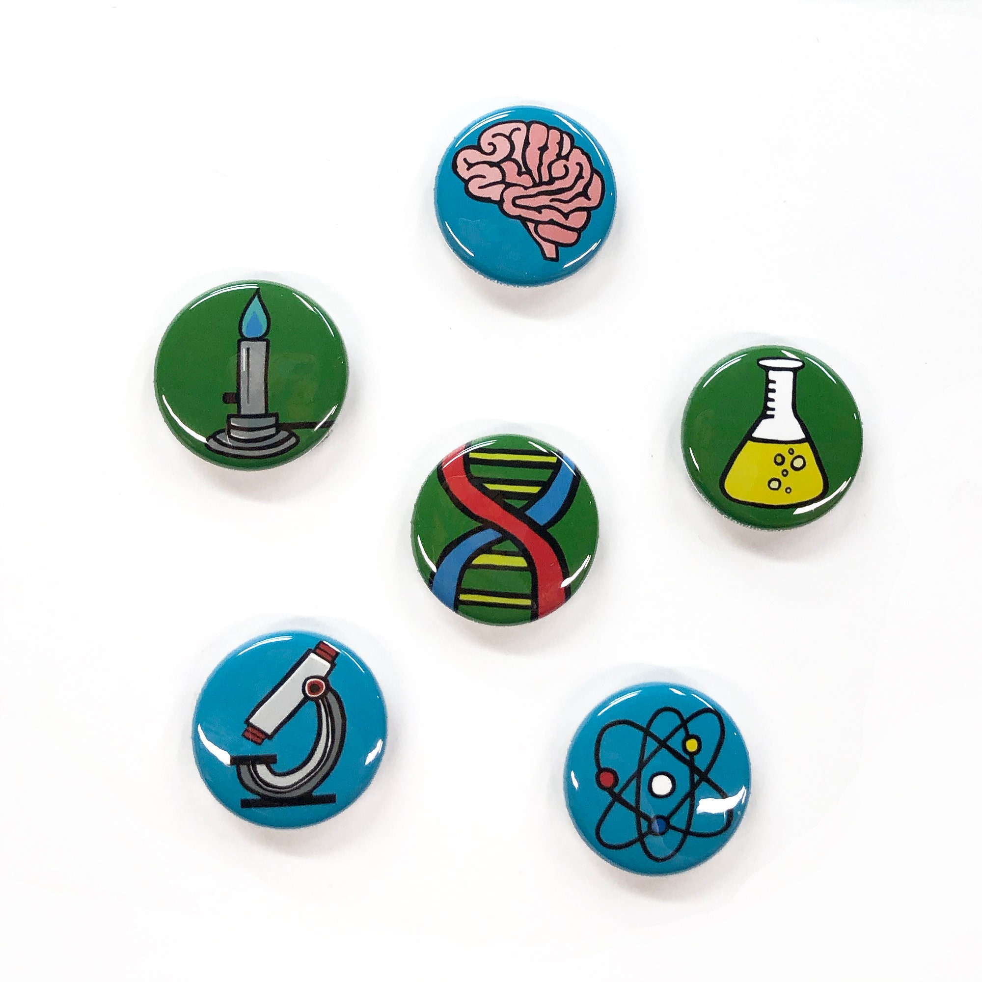 Science Magnet or Pin Back Button Set - Fun Gift for Scientist, Science ...
