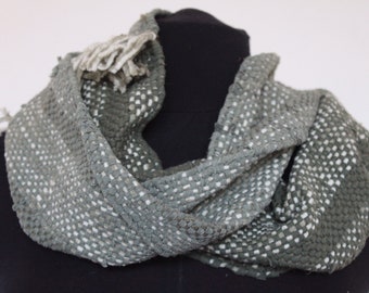 Hand Woven Scarf - Minty Fresh