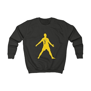 Ronaldo Kids Sweatshirt - Soccer Player Fan Apparel, Children&#39;s Jumper, Youth Pullover, Sports Icon Sweatshirt, Football Lover Gift