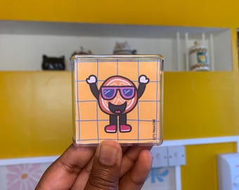 Ímã laranja, Ímã, Ímã de geladeira, Decoração de casa, Ímã feito à mão, Ímã de comida, Comida, Laranja