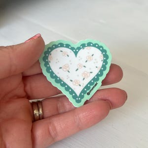 Sticker coeur coeur cottage