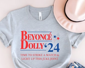Beyonce Dolly '24 Unisex Jersey Short Sleeve Tee, Beyonce Cowboy Carter Shirt, Cowboy Carter Shirt, Beyonce Shirt, Dolly Parton Shirt