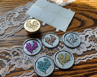 Dainty Leaves Wax Seal in Custom Colors