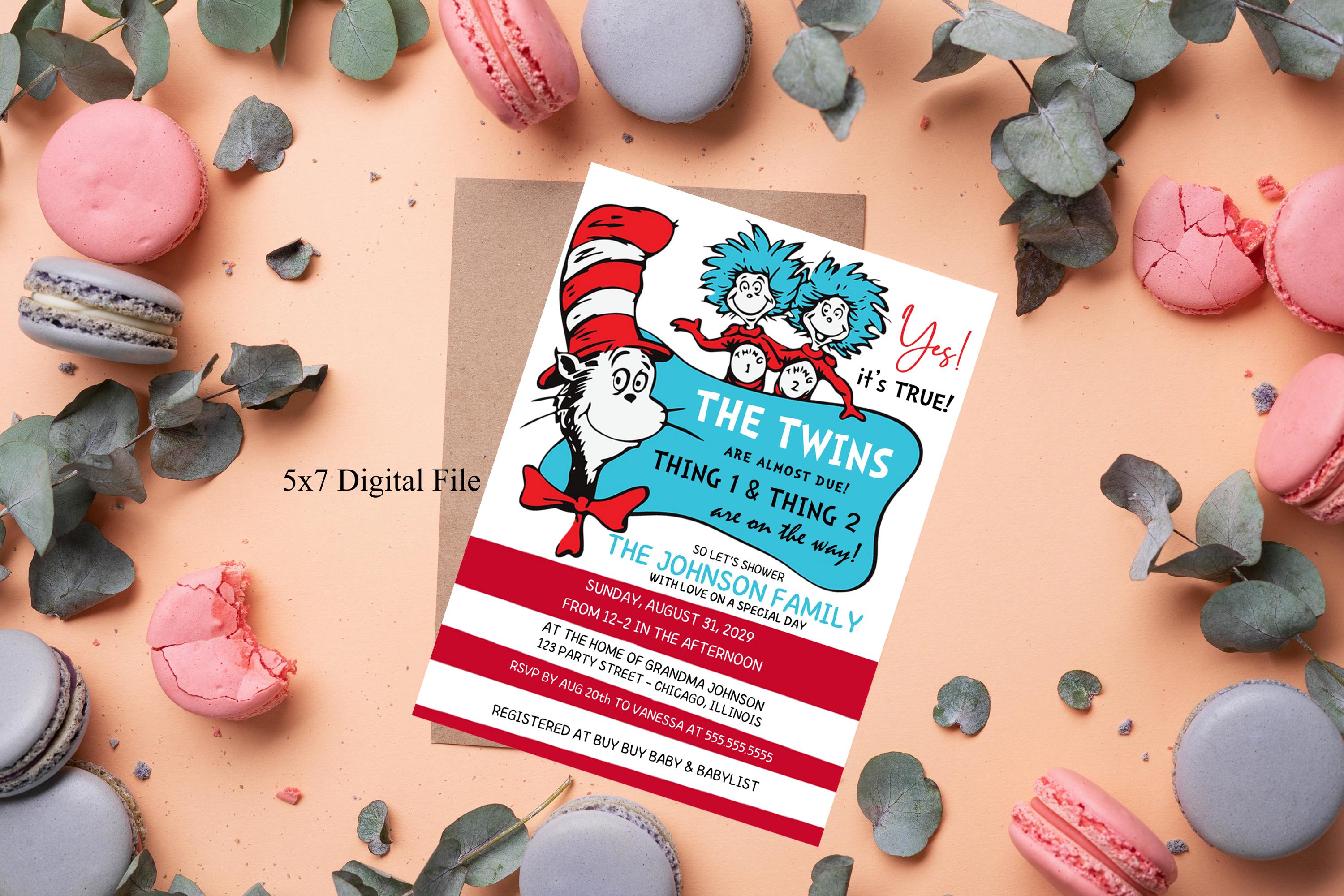 Invitation Ideas Dr Seuss Baby Shower Invitation Invitation Free