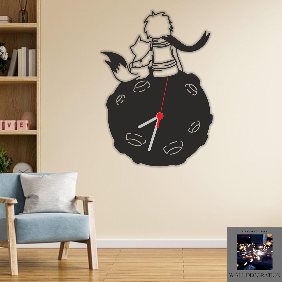 Lps Clock Little Prince Wall Clock: Whimsical Kids' Room Decor - Etsy