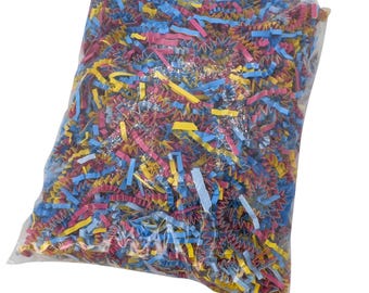 1654 Rainbow Crinkle Paper for bird toys cage foraging filler bright shredded strips enrichment for parrots budgies conures cockatiels
