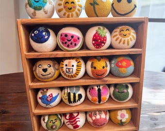 Wool Dryer Balls: 3 Pack Whimsical Designs