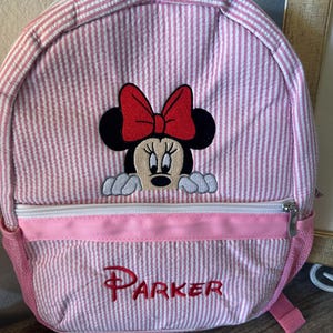 Mochila infantil de Mickey o Minnie Mouse imagen 3
