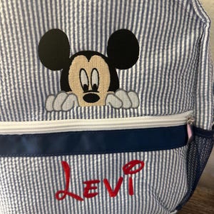 Mochila infantil de Mickey o Minnie Mouse imagen 4