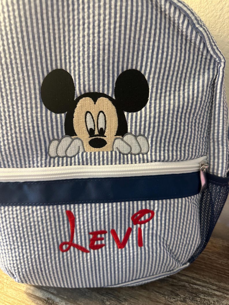 Mochila infantil de Mickey o Minnie Mouse imagen 4