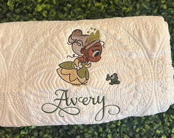 Princess Tiana Toddler Quilt