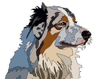 Digital Download Aussie Fabric Collage Pattern