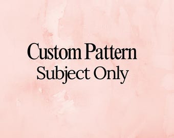 Custom Digital Fabric Collage Pattern (Subject Only)