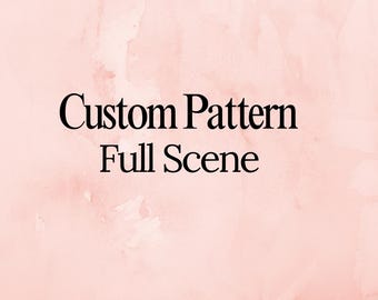 Custom Digital Download Fabric Collage Pattern From Photo - Full Scene