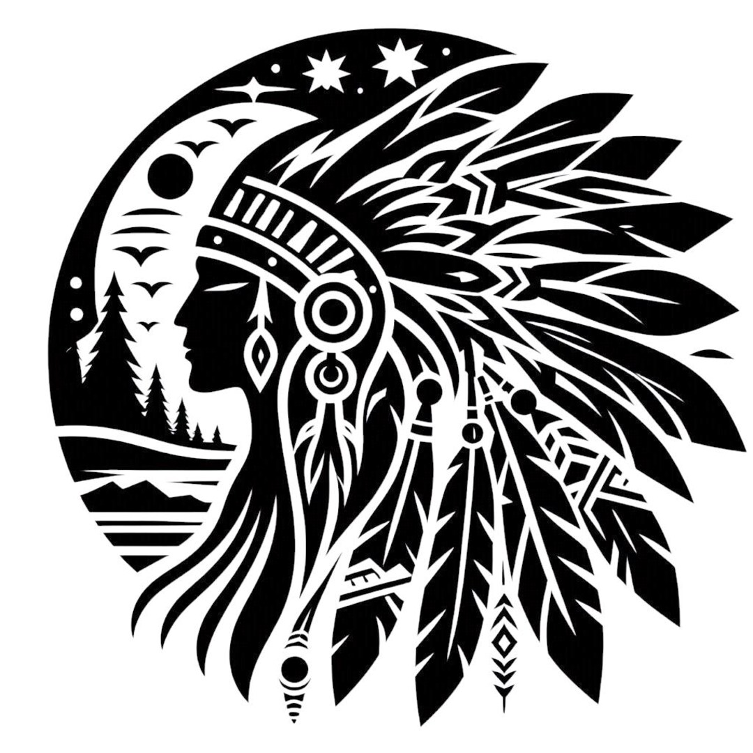 Native American Vinyl Decal Sticker Window Car Van Floor Door Wall ...