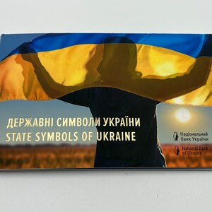 Set di monete souvenir da collezione ucraine/simboli di stato dell’Ucraina/
