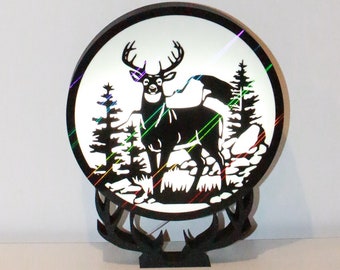 Large deer lamp