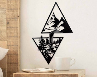 Waterfall Wall Art Between Two Worlds