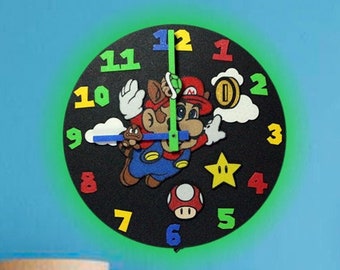 Mario Bros RGB LED Light Wall Clock