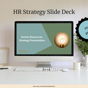 HR Strategy Slide Deck | Editable Canva Template for Strategic HR Planning
