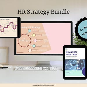 HR-strategiebundel | Bewerkbaar slidedeck, HR-checklists, jaarplannen, reis- en introductiepakket medewerkers, terugkeer naar het werk-plan