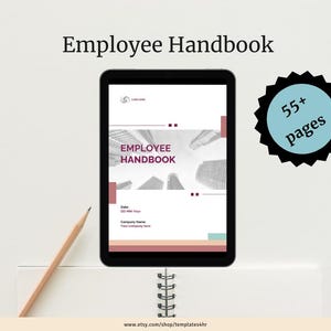 Employee Handbook template for HR professionals | Staff Manual | Small Business Template