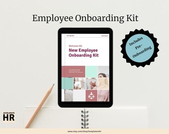 Editable Employee Onboarding Kit: New Hire Welcome (Digital Download)
