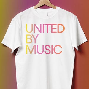 United by Music Unisex Tee, Eurovision Tshirt, Malmo 2024 tee, Sweden 2024, Eurovision Song Contest Tshirt, Eurovision Lover Tee, Music Gift