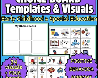 Wahl Tafel Vorlagen & Bilder - Emotionale Regulierung, Klassenzimmer Organisation (Instant Download)