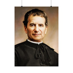 Portrait of St John Bosco Matte Vertical Posters