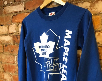 T-shirt à manches longues TML des Maple Leafs de Toronto vintage des années 90