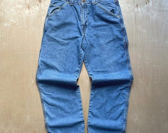 Jean vintage Carpenter Levi's Signature de l'an 2000 / Taille 32 x 30 / Workwear Denim / Coupe décontractée