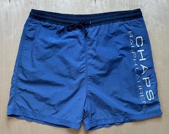 ヴィンテージ ポロ ラルフローレン チノショーツ メンズ XL ブルー