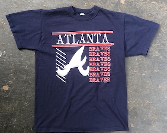 Maillot Vintage Atlanta Braves Starter Homme XL - Bleu Baseball Années 90