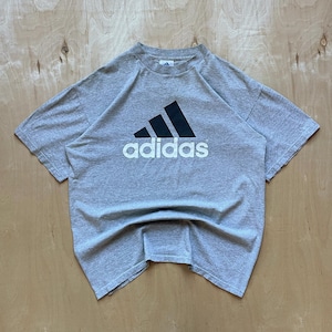 Vintage 90s Adidas T-Shirt with Classic Graphic Logo / Made in USA / Retro Streetwear Sportswear / Size Medium