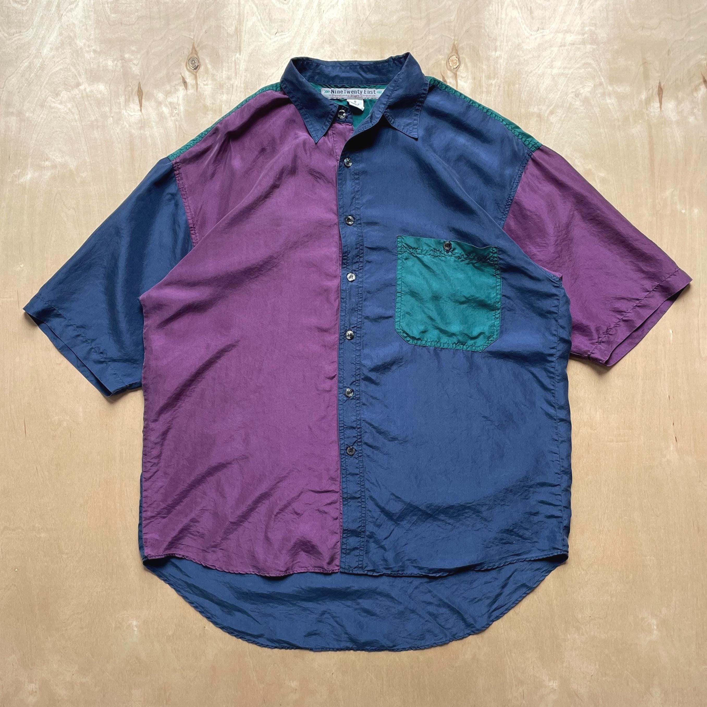 90s Silk Shirt - Etsy