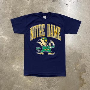 Notre Dame Football Fan Navy T-Shirt - "Navy And Gold Til I'm Dead And Cold" Design (Sizes S-5X)