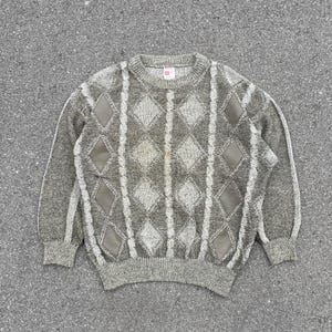 Vintage 90s Wool Blend Knit Sweater by St Michael - Size Large - Made in Italy