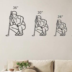 Metal Golf Wall Art – Golf Wall Decor Metal Art for Home, Office, or Outdoor, Golf Themed Metal Wall Art Silhouette, Golf Player, Golfer Man