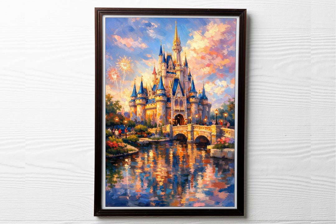 Fantasy Castle Art Print | Colorful Fairytale Home Decor - Etsy