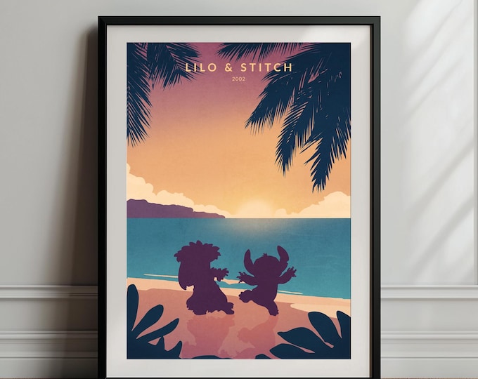 Lilo & Stitch - Stitch | One Line Cartoon Printable Art | Digital ...