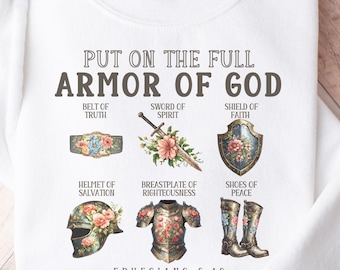 Christian PNG, Armor of God Sublimation Design, Bible Verse Shirt Design, Bible Verse Ephesians Digital Download, Faith PNG Design