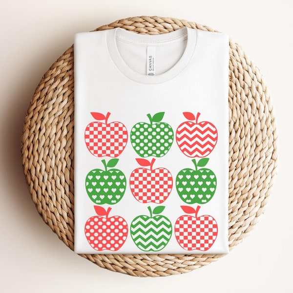 Apples Png design, Retro Summer Gardening PNG Designs, Trendy Apple Collage PNG File, Popular Graphic Designs, Apple Bundle PNG