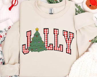Jolly Christmas Tree Holiday PNG Digital Download