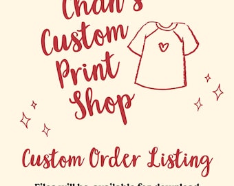 Custom PNG Design, Personalized Digital File (600 DPI, Commercial Use)