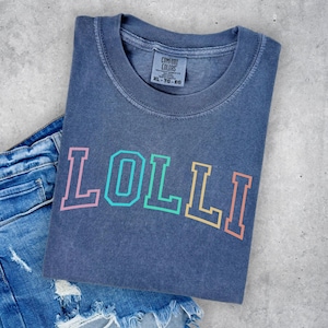 Lolli Shirt PNG Digital Download File, Lolli Tee Design, Cute Lolli Shirt, Gift for Lolli, Grandma Gift, Grandmother File, Grandma Mimi Gigi